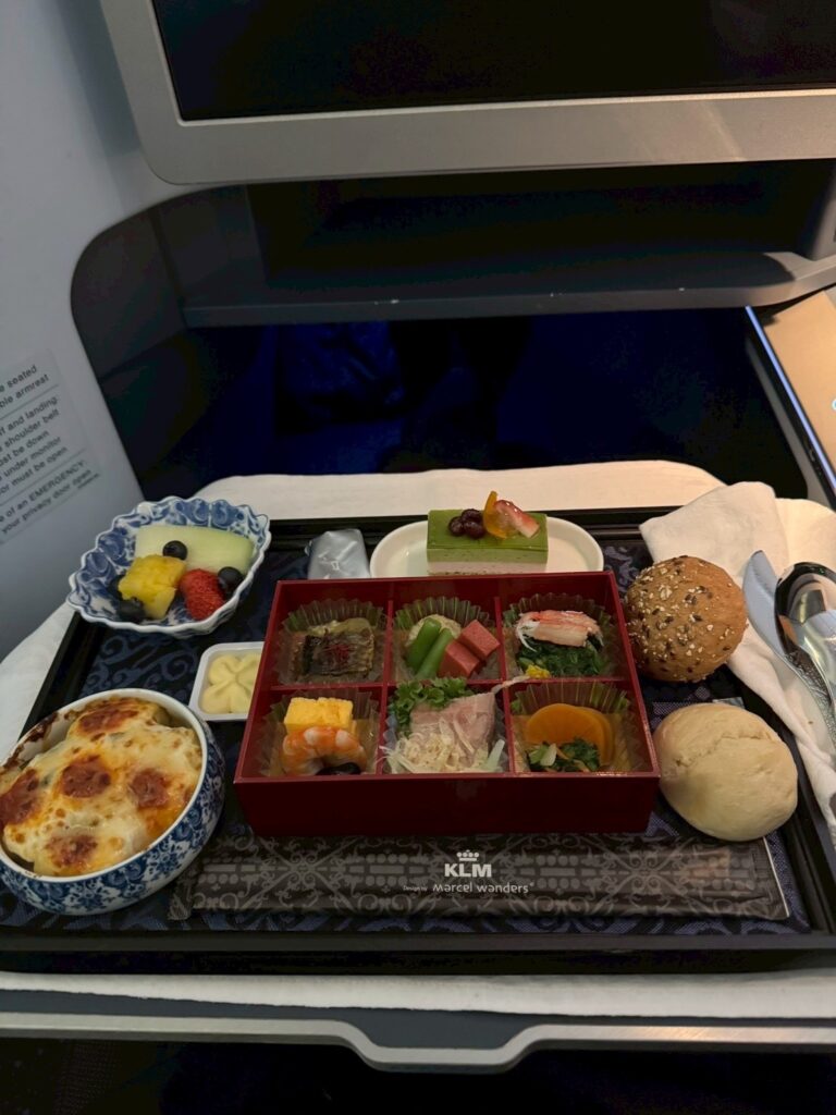 KLM 機内食 メニュー